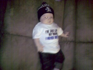 That's one gangsta baby!